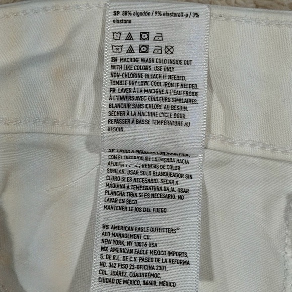 American Eagle White Skinny Jeans – Women’s Size 8 Long - Picture 7 of 12